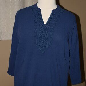 Navy blue tunic 2X